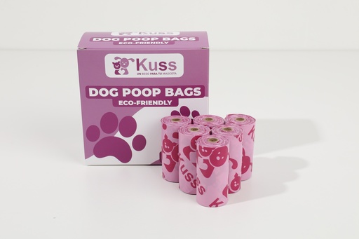 [KBAG-3] PACK 12 BOLSAS BIODEGRADABLE KUSS + 01 DISPENSADOR KUSS