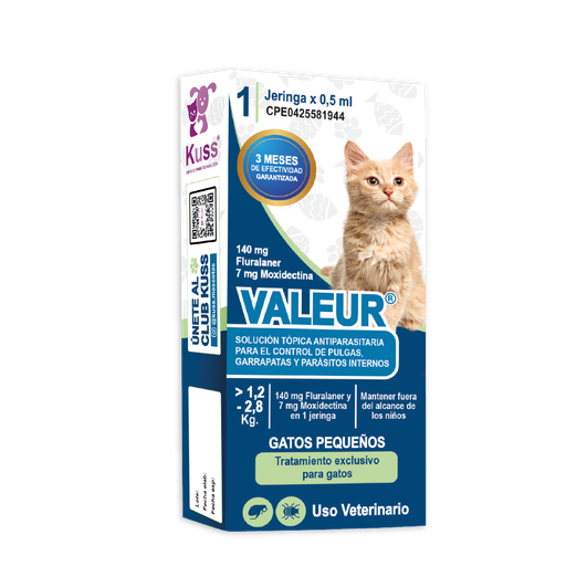 [FMV136] VALEUR GATOS SPOT ON x 0,5ml 1,2Kg-2,8Kg