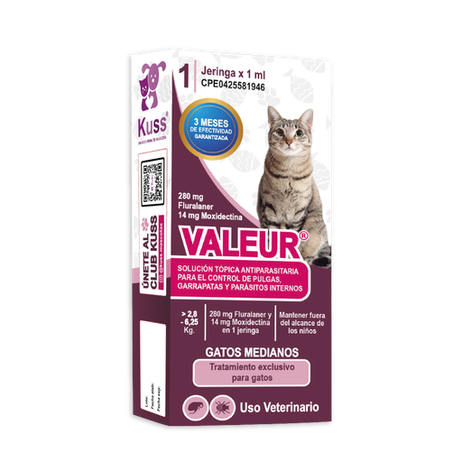 [FMV137] VALEUR GATOS SPOT ON x 1ml 2,8Kg-6,25Kg