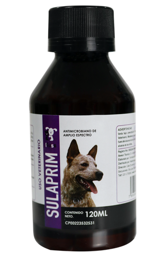 [FMV119] SULAPRIM x 120ml (SULFADIMETOXINA + TRIMETOPRIM MASCOTAS ) 