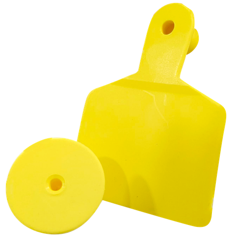 [KD502-B] ARETES GANADEROS AMARILLO MEDIANOS