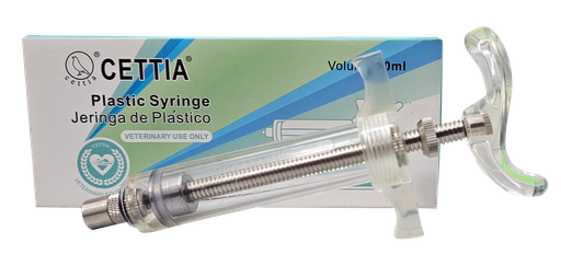 [KD302-B] JERINGA PLASTICA/ACERO TPX C/D x 10ML