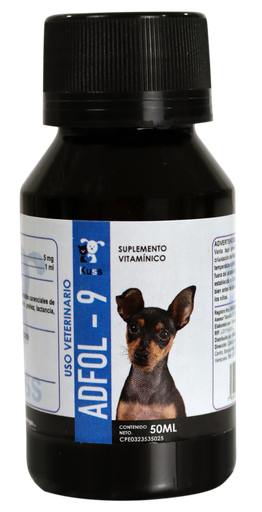 [FMV117] ADFOL-9 x 50ml (ACIDO FOLICO 5mg MASCOTAS) 